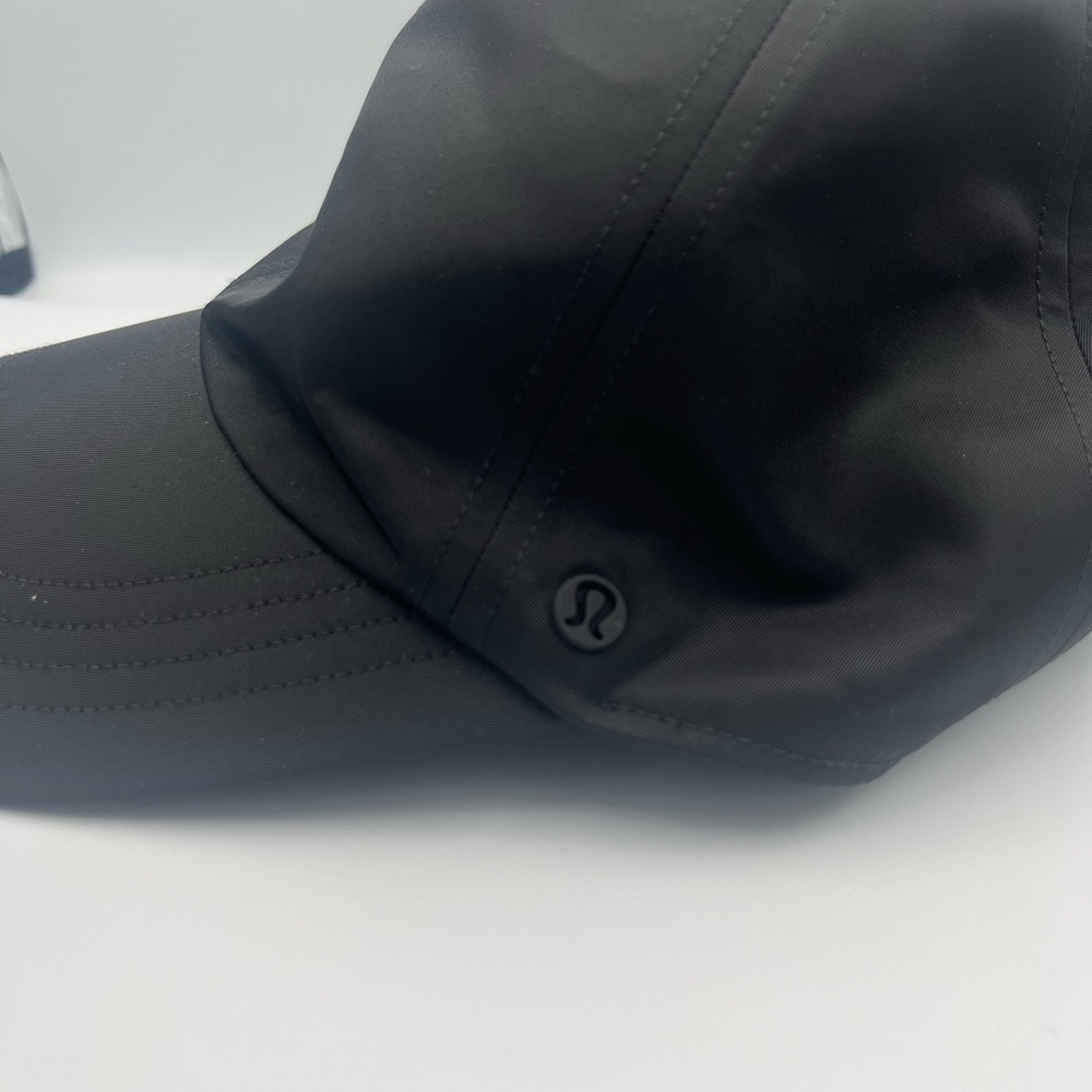 Lululemon Black Adjustable Baseball Cap Hat Metal Buckle - Picture 4 of 8